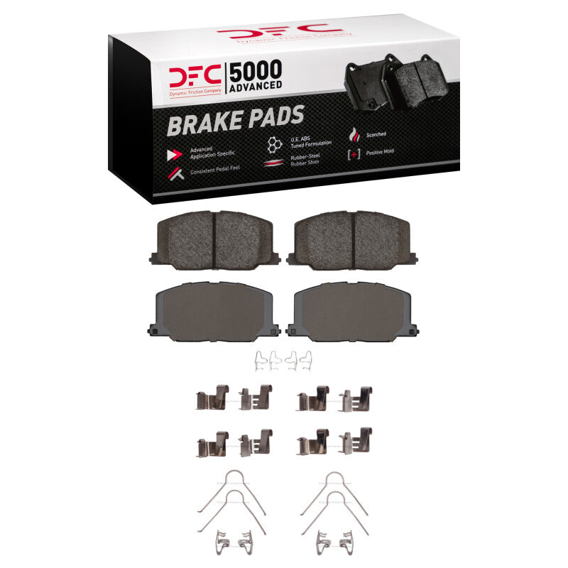 DFC 87-93 Lexus ES250 Front 5000 Advanced Ceramic Brake Pads and Hardware Kit