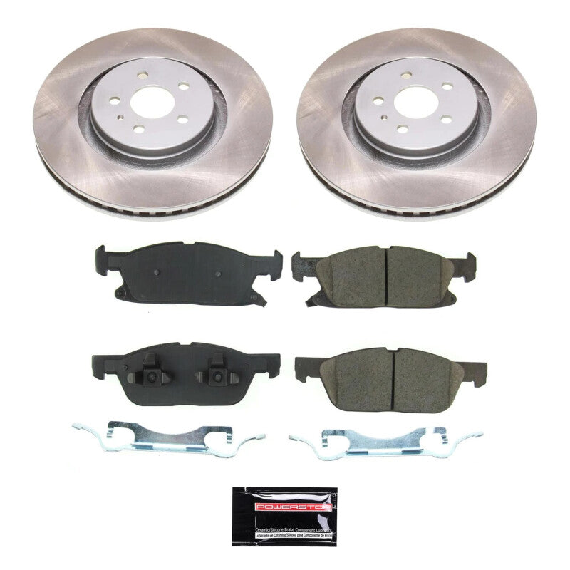 PowerStop Power Stop 19-21 Lincoln Nautilus Front Semi-Coated Rotor Kit