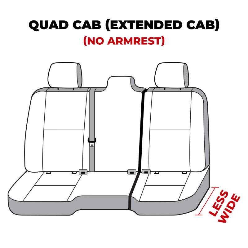 Covercraft 19-23 Dodge Ram 1500 Quad Ex Classic 2-Row 60/40 Endura Logo SeatSaver 2nd Row Seat Cover