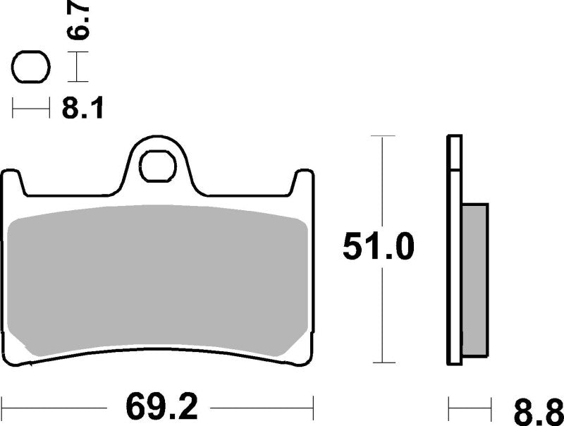Brembo Powersports Brembo 14-15 KTM RC Upgrade DS 250c/390cc SR Brake Pad