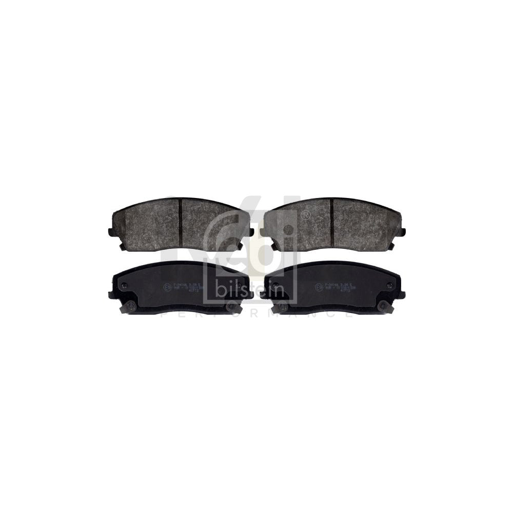 Febi Bilstein 116108 Brake Pad Set Front Axle, With Acoustic Wear Warning