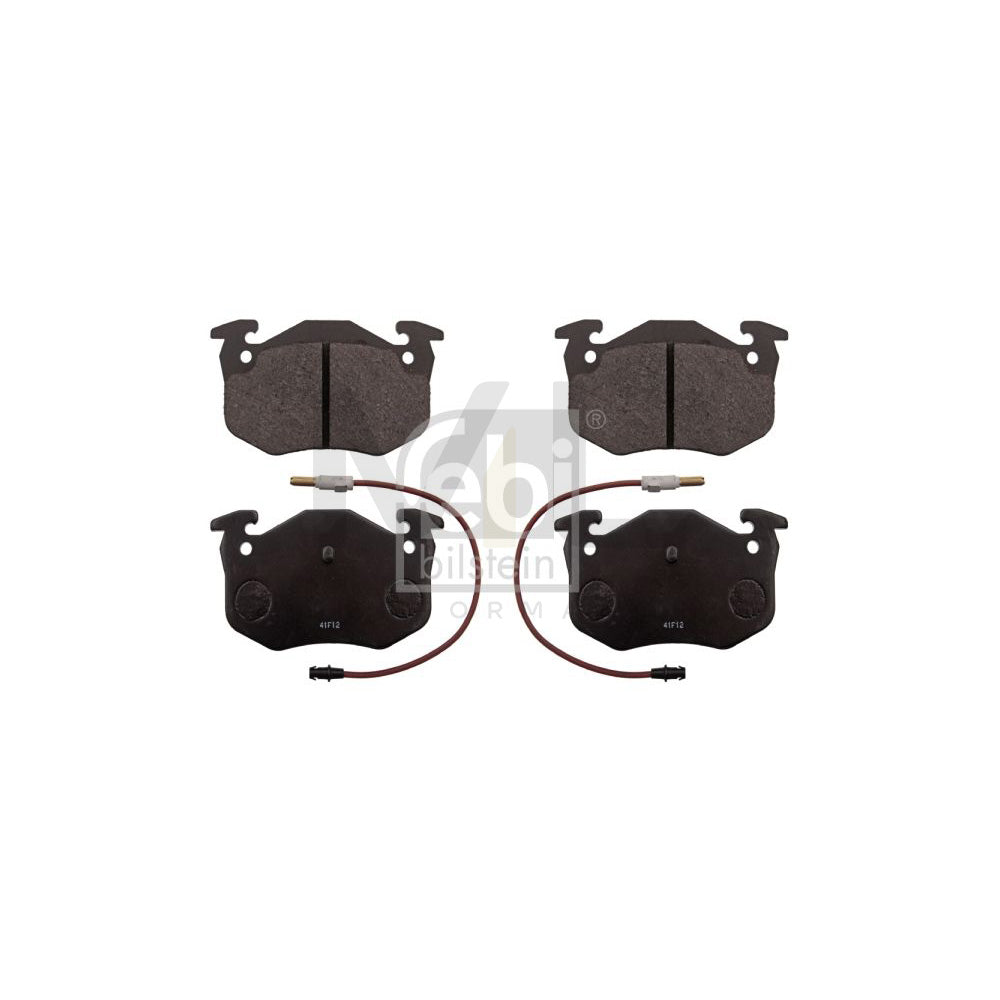 Febi Bilstein 116185 Brake Pad Set For Renault Safrane I Phase 1 Hatchback (B54) Rear Axle, Incl. Wear Warning Contact
