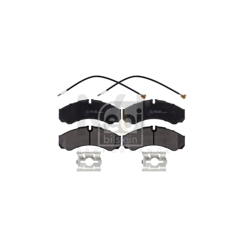 Febi Bilstein 116255 Brake Pad Set Front Axle, Incl. Wear Warning Contact