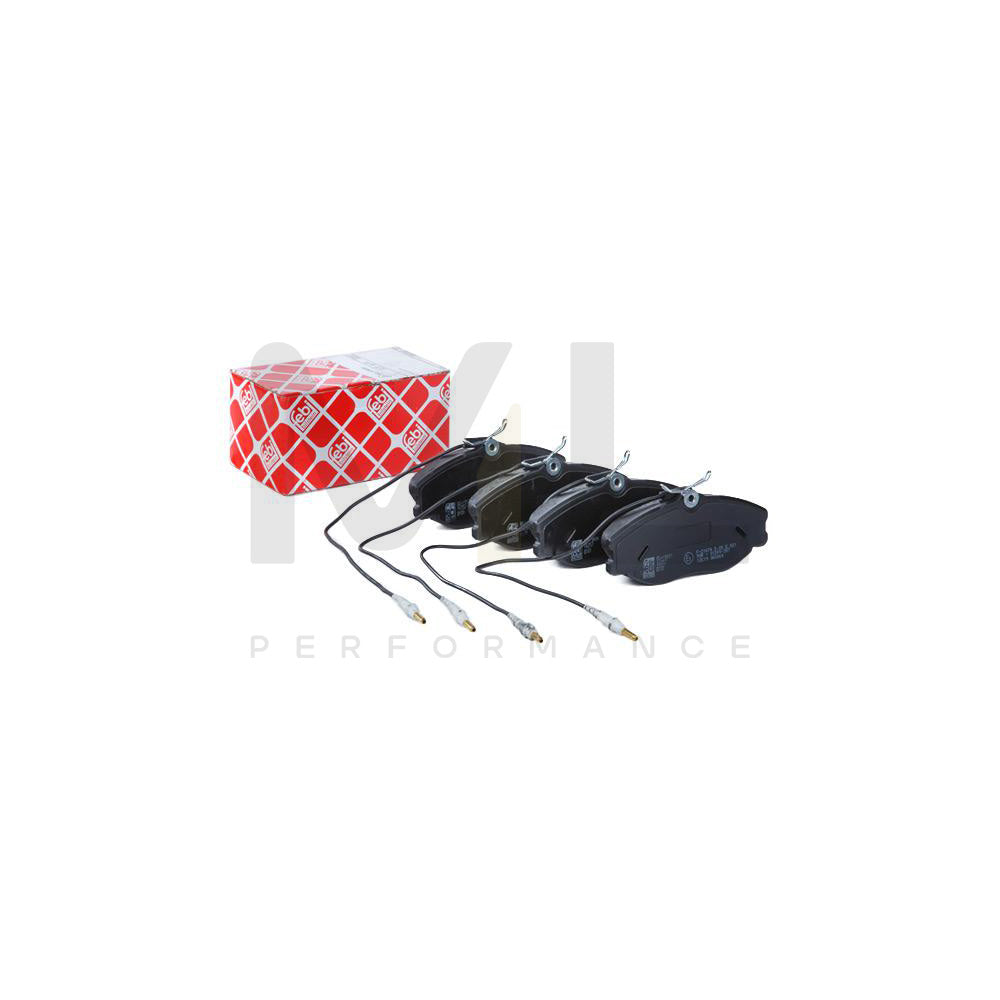 Febi Bilstein 16257 Brake Pad Set Front Axle, Incl. Wear Warning Contact, With Bolts/Screws