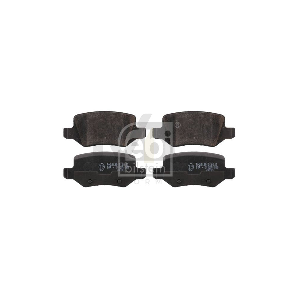 Febi Bilstein 16440 Brake Pad Set Rear Axle, Excl. Wear Warning Contact