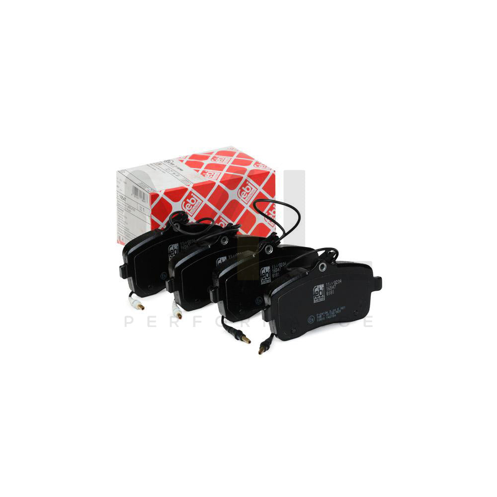Febi Bilstein 16547 Brake Pad Set For Peugeot 407 Front Axle, Incl. Wear Warning Contact