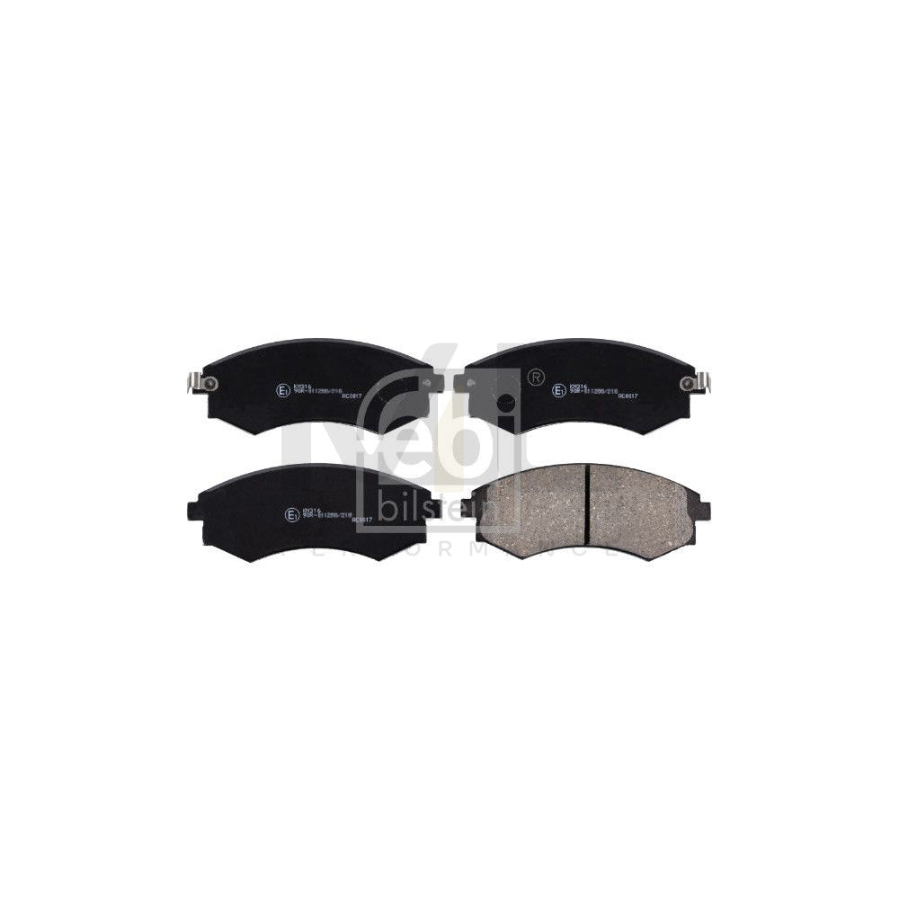 Febi Bilstein 170253 Brake Pad Set Front Axle, With Acoustic Wear Warning