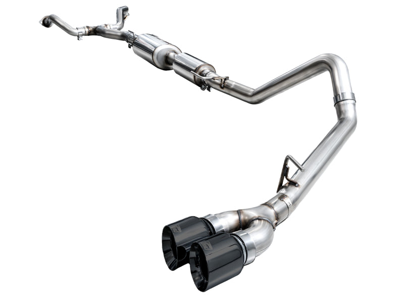 AWE Tuning 0FG Exhaust for 3rd Gen Toyota Tundra - Dual Diamond Black Tips