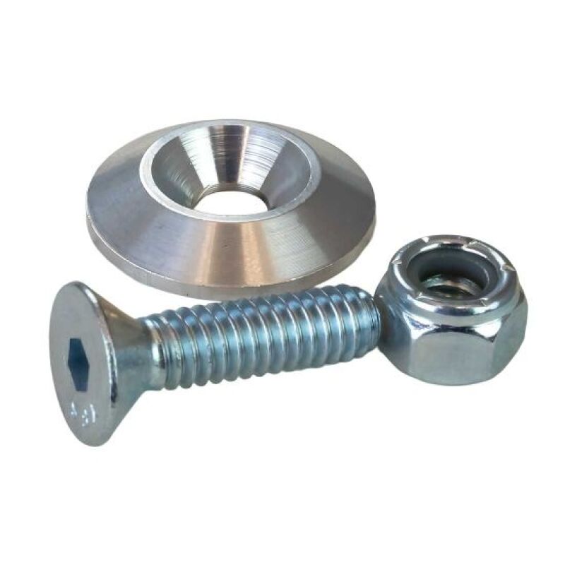 Moroso 1in Taper Washer - Raw (10 Pack w/Hardware)