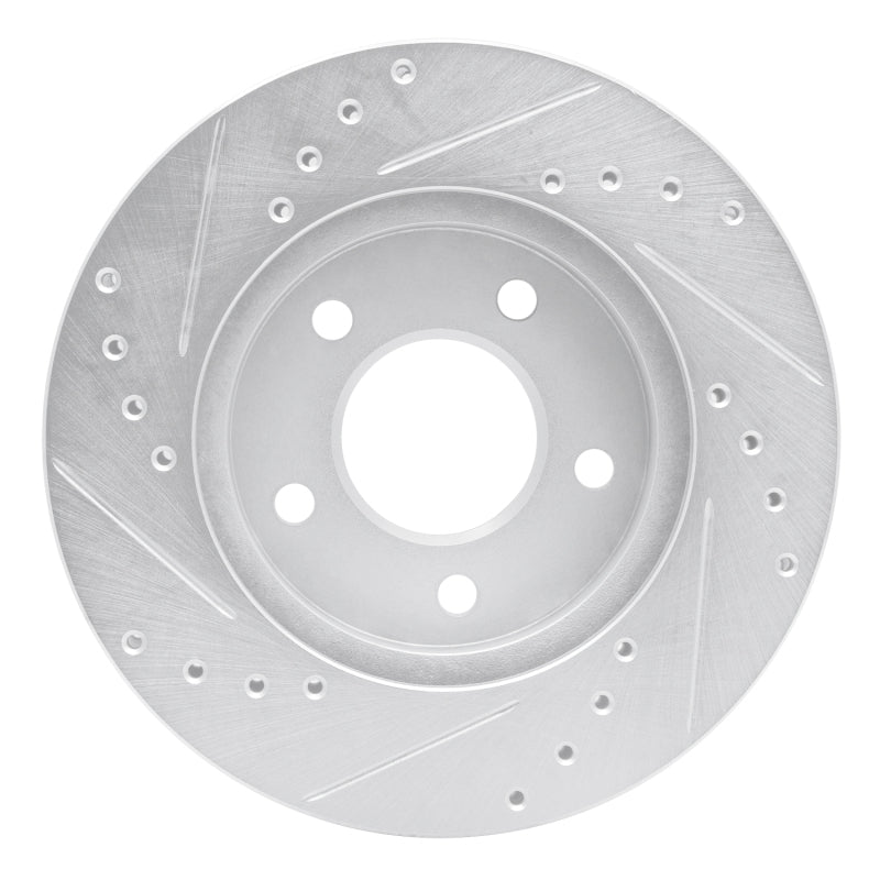 R1 Concepts R1 01-07 Buick Rendezvous Front Right Drilled & Slotted Silver Brake Rotor