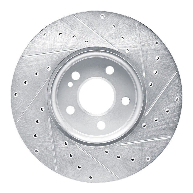 R1 Concepts R1 19-26 Mercedes-Benz A220 Front Left Drilled & Slotted Silver Brake Rotor