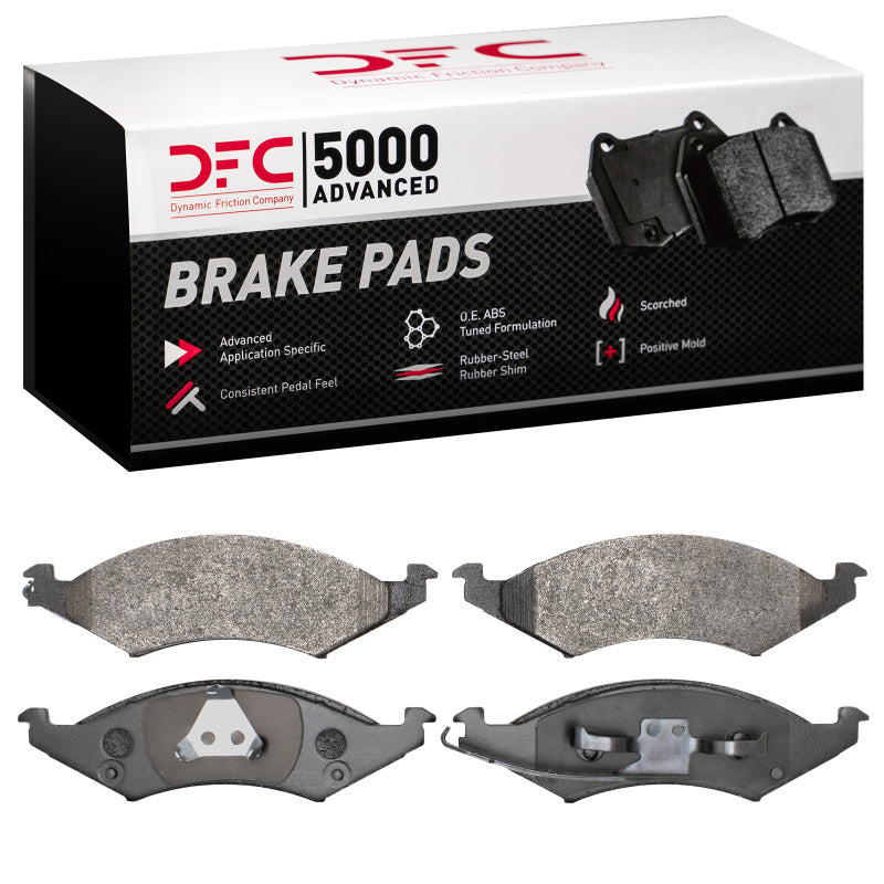 DFC 86-92 Ford Taurus (Excl SHO) Front 5000 Advanced Semi Metallic Brake Pads