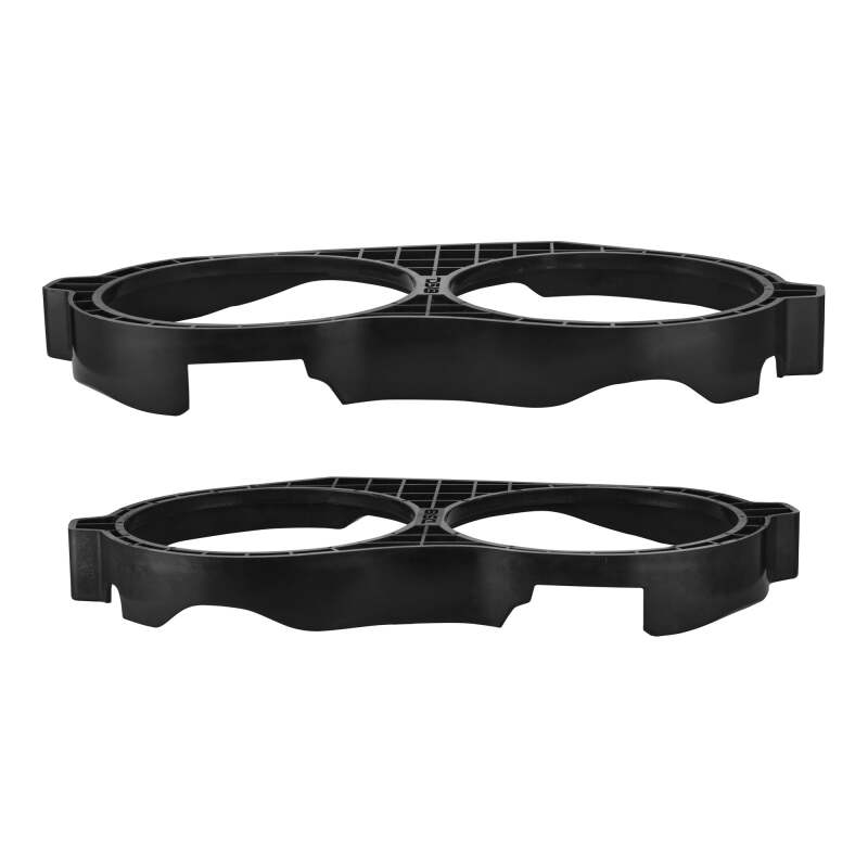 DS18 14-23 Harley-Davidson Saddle Bag Mid Bass Adapter Ring 2x 10in ABS Black