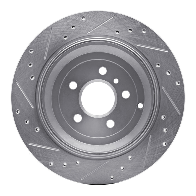 R1 Concepts R1 06-12 Mercedes-Benz ML320 Rear Right Drilled & Slotted Silver Brake Rotor