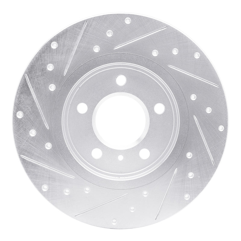 R1 Concepts R1 05-05 Buick TERRAZA Rear Right Drilled & Slotted Silver Brake Rotor