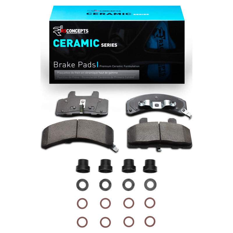 R1 Concepts R1 88-91 Chevrolet K1500 Front Ceramic Brake Pads & Hardware Kit