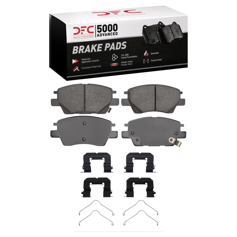 DFC 16-23 Chevrolet Bolt EV Front 5000 Advanced Ceramic Brake Pads and Hardware Kit