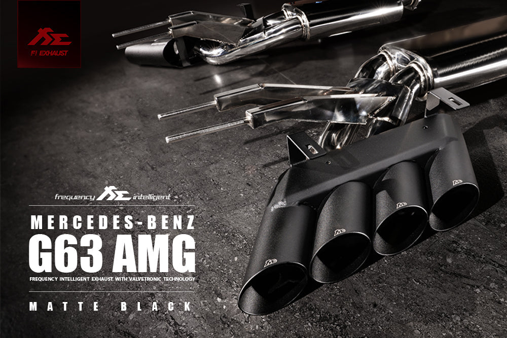 FI Exhaust Mercedes-Benz W463 AMG G63 5.5TT M157 Ultimate Double Quad Tips 2012-2018