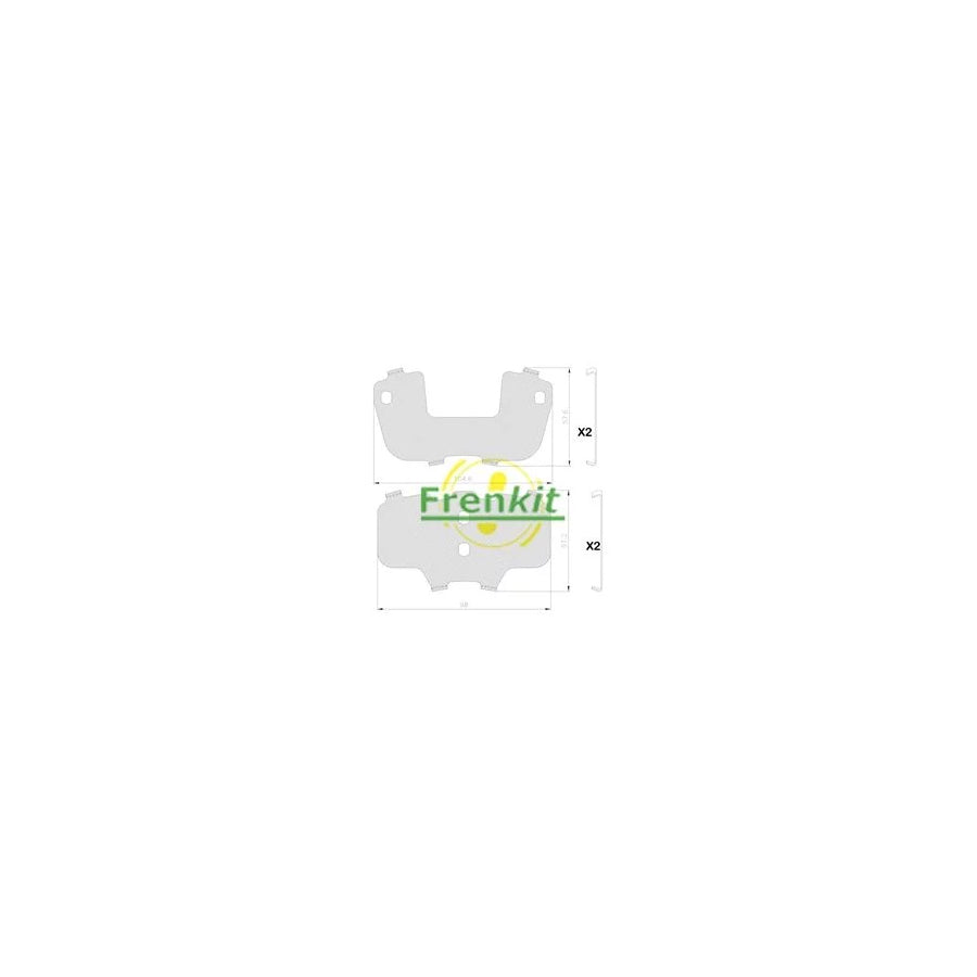 Frenkit 940176 Anti-Squeal Foil, Brake Pad (Back Plate)
