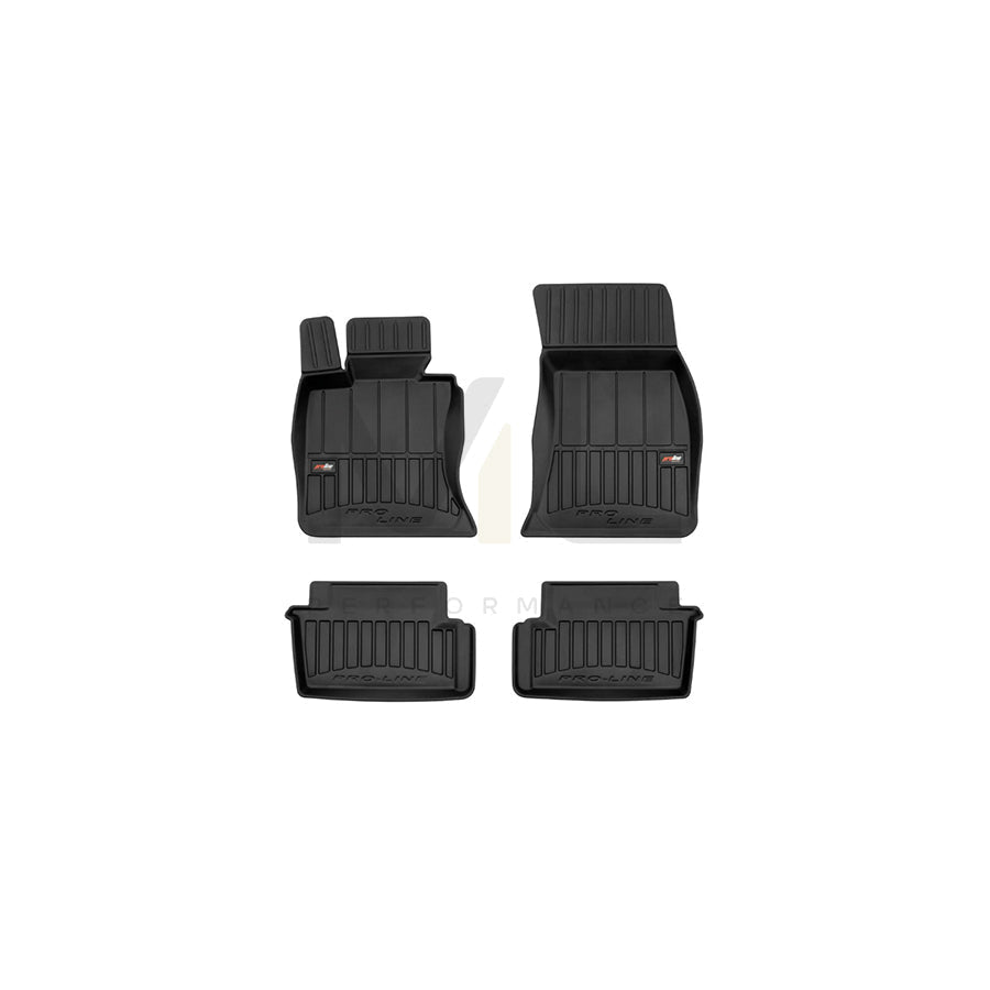 FROGUM ProLine 3D425132 Floor mat set for BMW 4 Series Elastomer, Front and Rear, Quantity: 4, Black