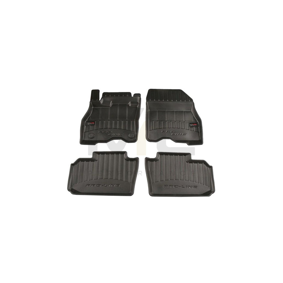 FROGUM Tailored 3D408876 Floor mat set for NISSAN Leaf II (ZE1) Elastomer, Front and Rear, Quantity: 4, Black, (LHD)