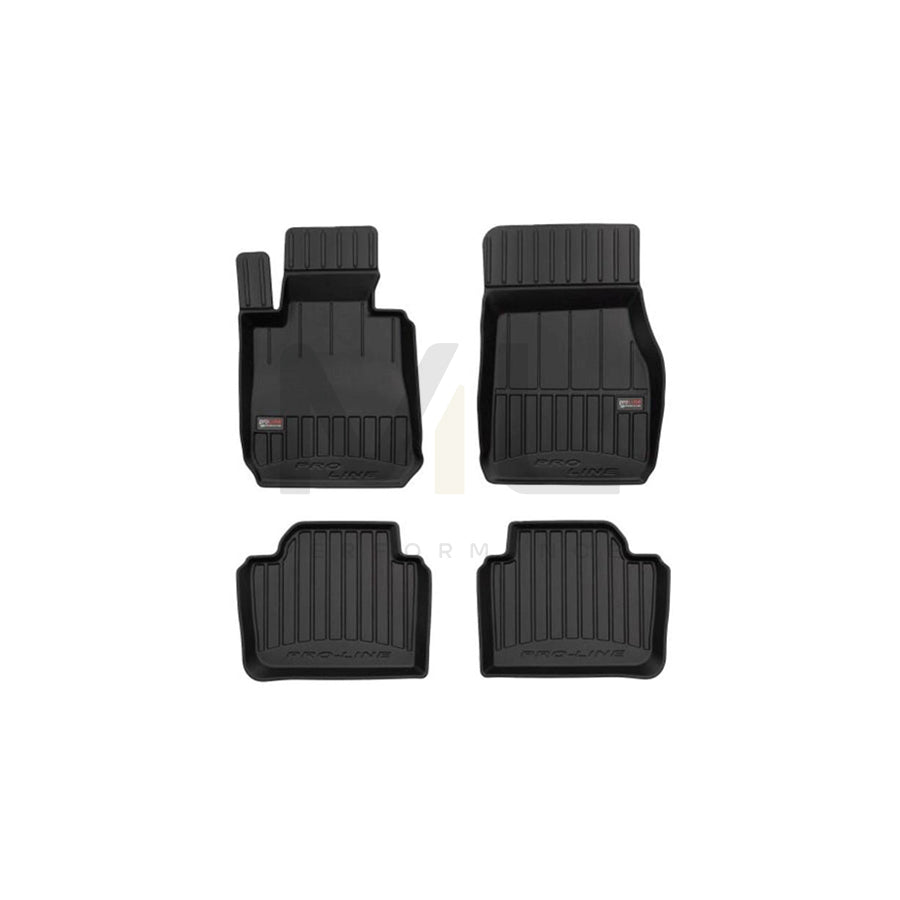 FROGUM Tailored 3D409316 Floor mat set for BMW 3 Saloon (F30, F80) Elastomer, Front and Rear, Quantity: 4, Black, (LHD)