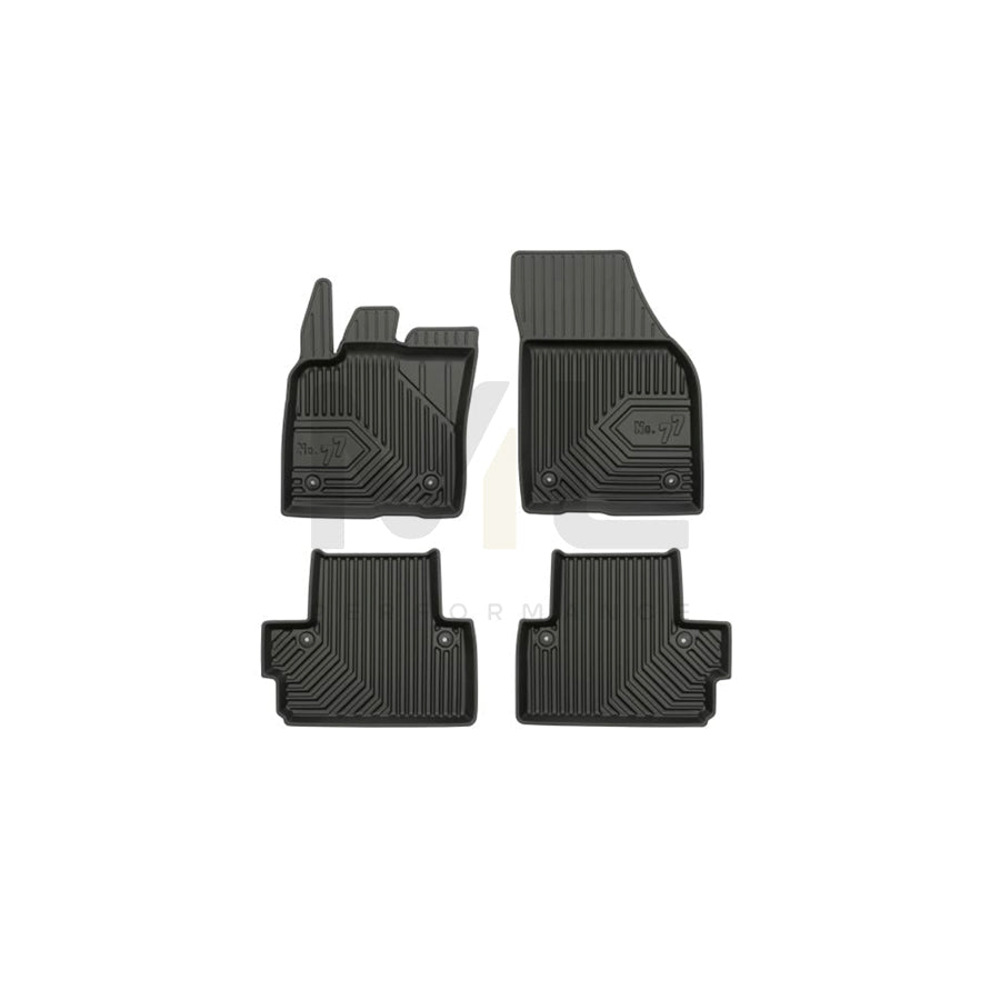FROGUM Tailored 77407541 Floor mat set for VOLVO C30 (533) Elastomer, Front and Rear, Quantity: 4, Black, (LHD)