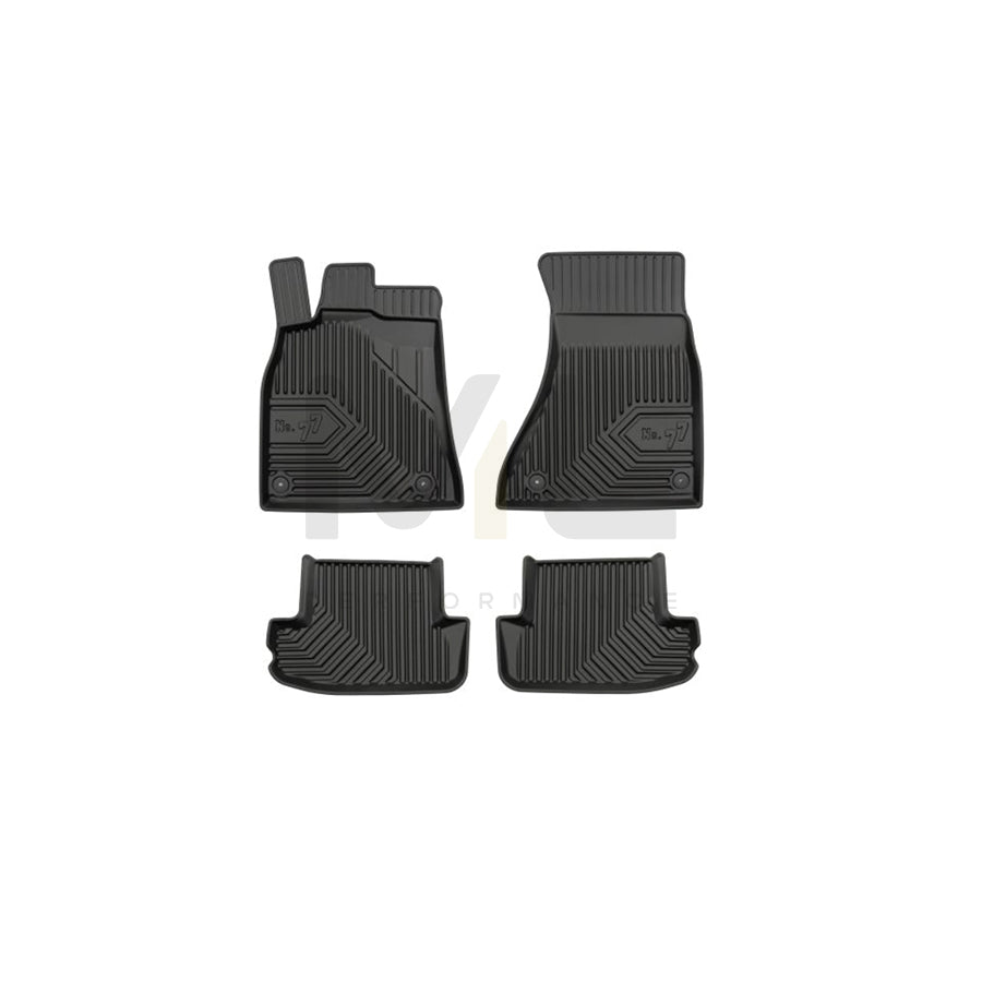 FROGUM Tailored 77407954 Floor mat set for AUDI A5 B8 Sportback (8TA) Elastomer, Front and Rear, Quantity: 4, Black, (LHD)