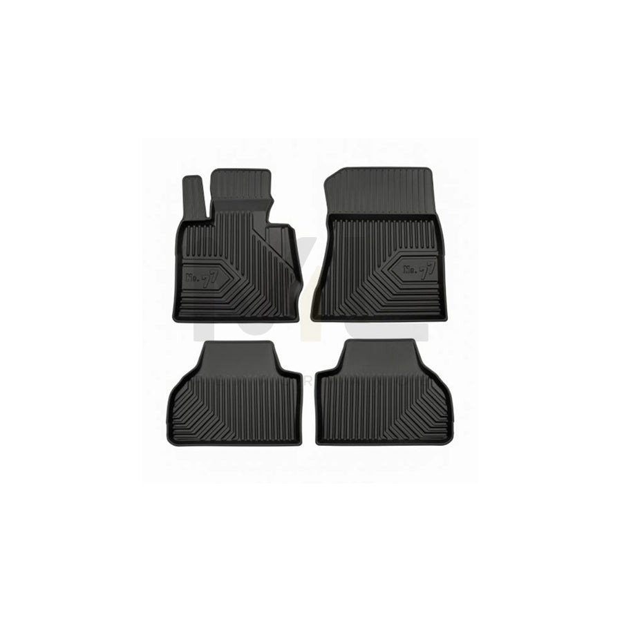 FROGUM Tailored 77408425 Floor mat set for BMW X4 (F26) Elastomer, Front and Rear, Quantity: 4, Black, (LHD)