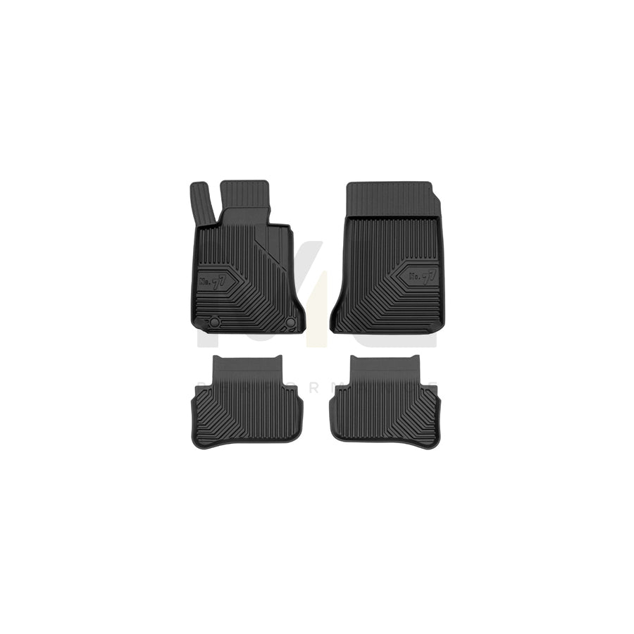FROGUM Tailored, No.77 77408005 Floor mat set suitable for MERCEDES-BENZ C-Class Elastomer, Front and Rear, Quantity: 4, Black, (LHD)