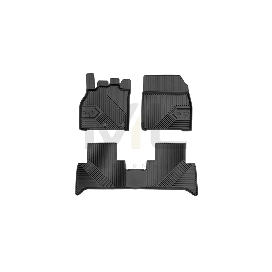 FROGUM Tailored, No.77 77408845 Floor mat set for RENAULT Scテゥnic III (JZ0/1_) Elastomer, Front and Rear, Quantity: 3, Black, (LHD)