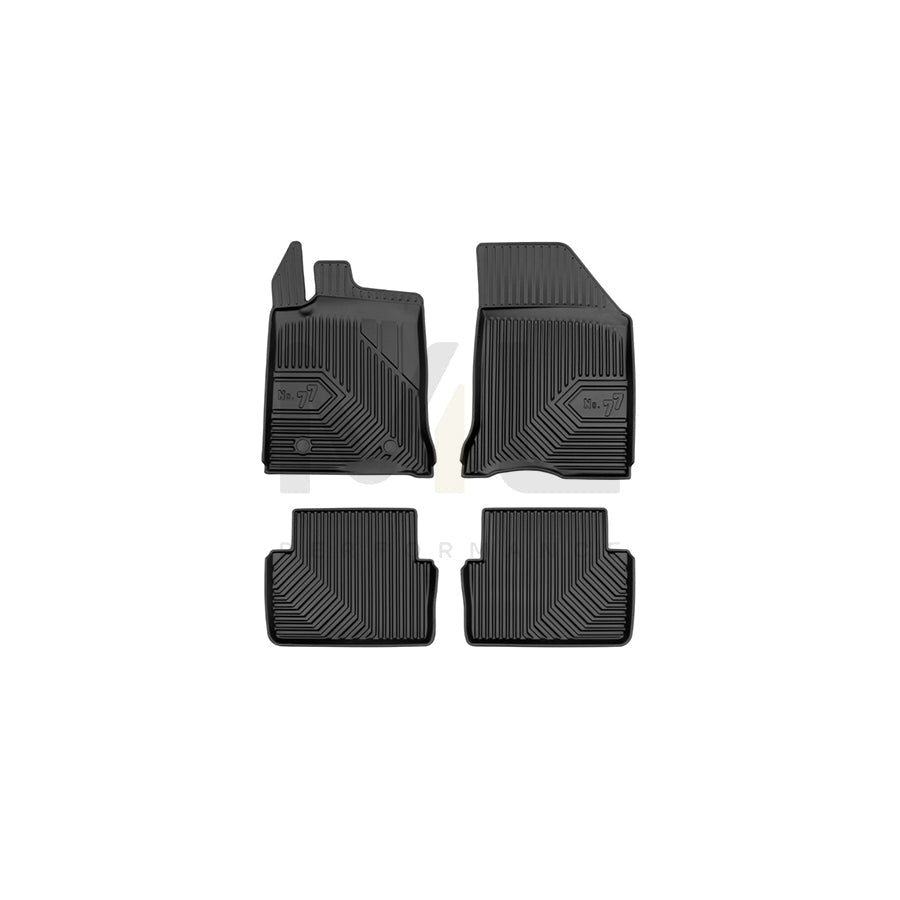 FROGUM Tailored, No.77 77408883 Floor mat set for RENAULT LAGUNA Elastomer, Front and Rear, Quantity: 4, Black, (LHD)