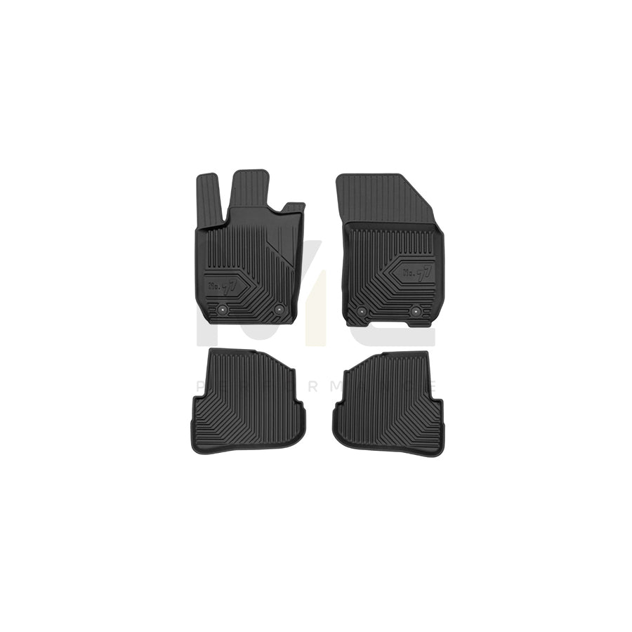 FROGUM Tailored, No.77 77425835 Floor mat set Elastomer, Front and Rear, Quantity: 4, Black, (LHD)