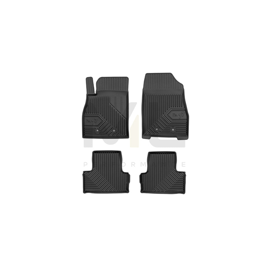 FROGUM Tailored, No.77 77426115 Floor mat set for OPEL Ampera (R12) Elastomer, Front and Rear, Quantity: 4, Black, (LHD)