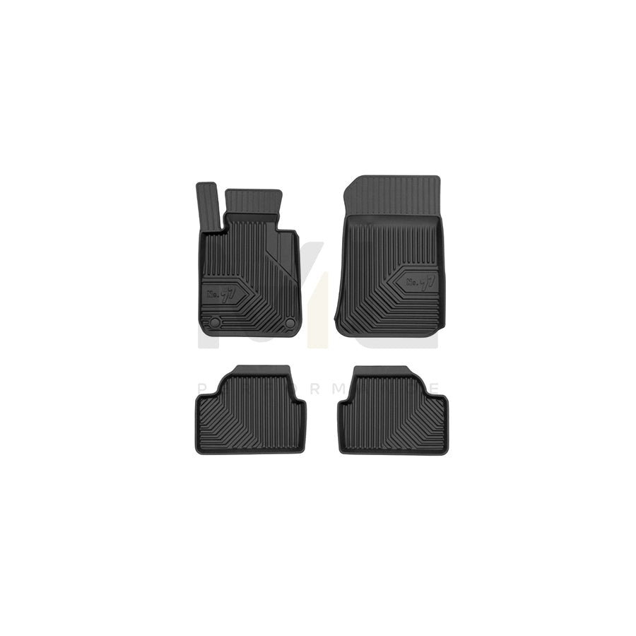 FROGUM Tailored, No.77 77426887 Floor mat set for BMW 1 Series Elastomer, Front and Rear, Quantity: 4, Black, (LHD)