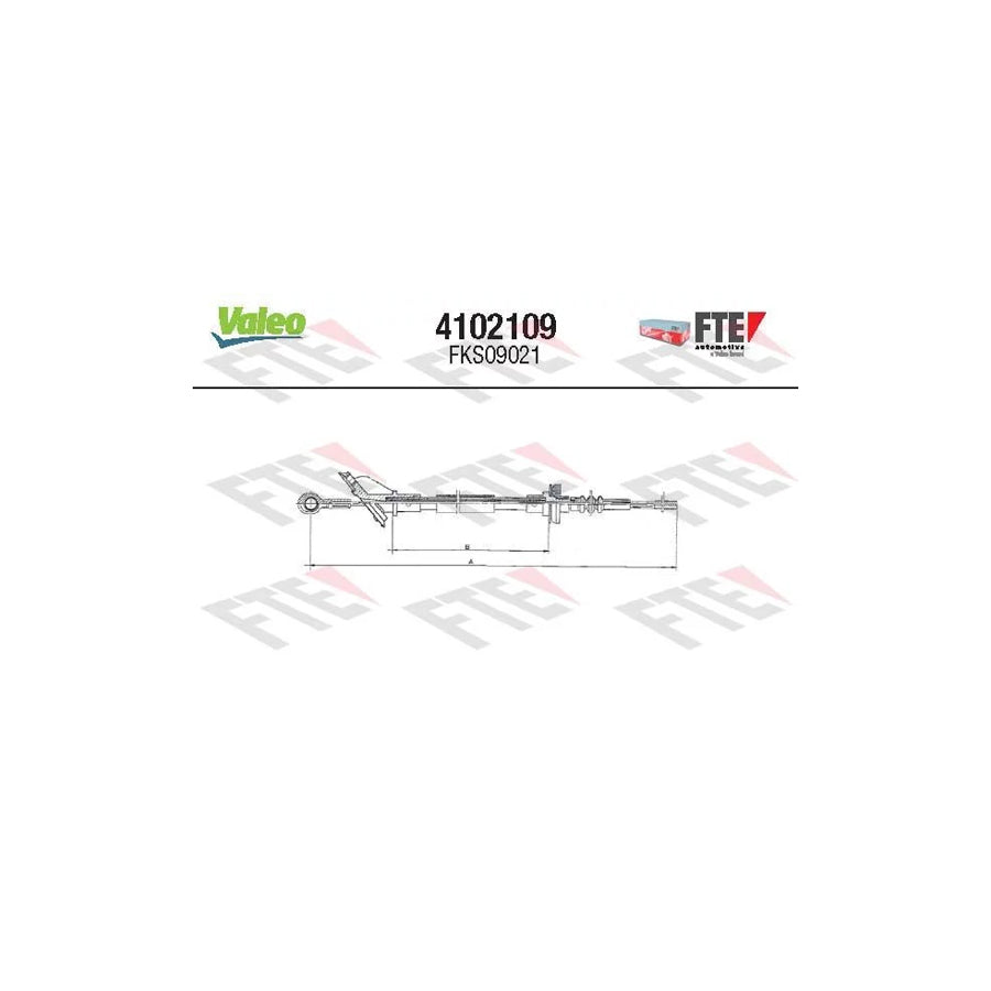 FTE 4102109 Clutch Cable for Fiat Panda I Hatchback (141)
