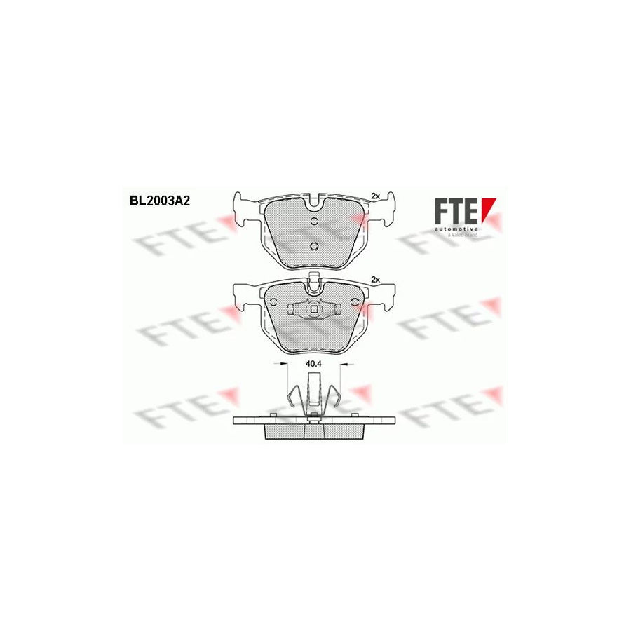 FTE 9010589 Brake Pad Set