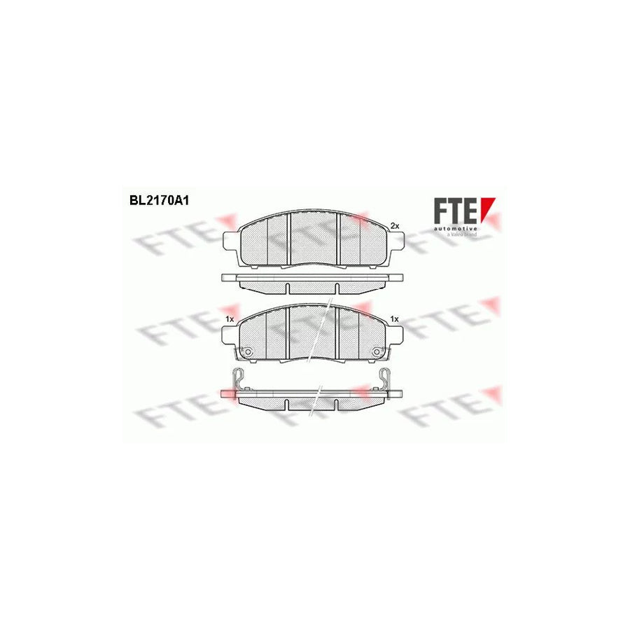 FTE 9010689 Brake Pad Set for Nissan Nv200