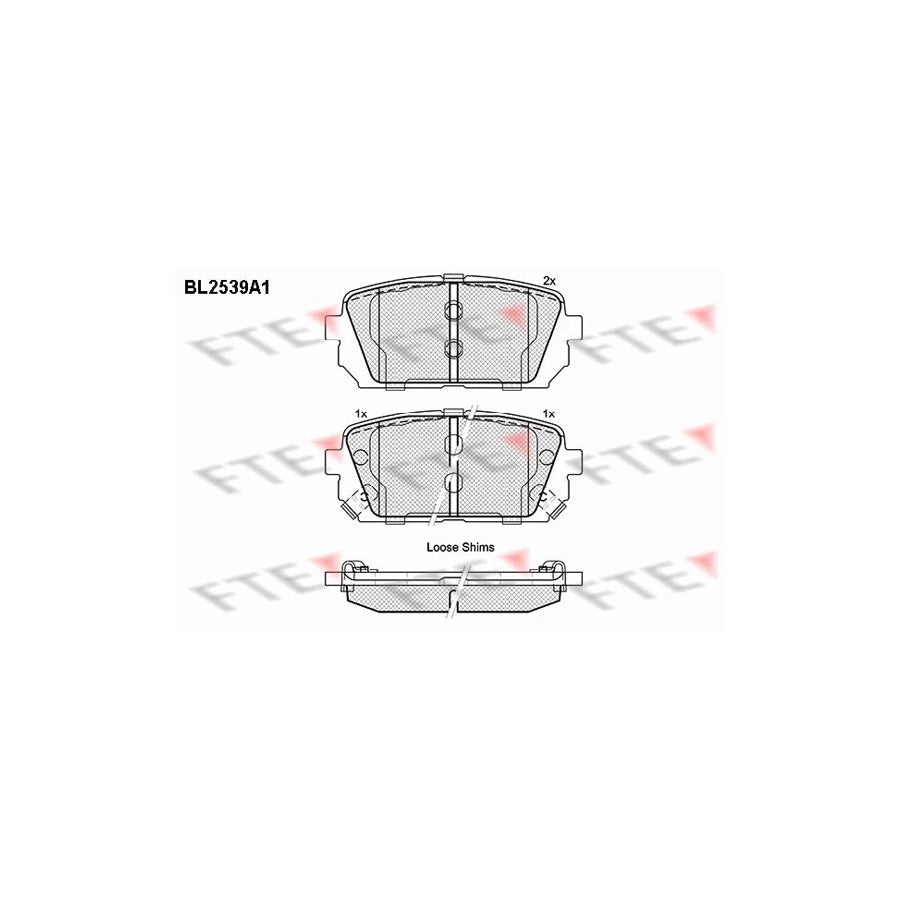 FTE 9011039 Brake Pad Set for KIA Carens III (Un)