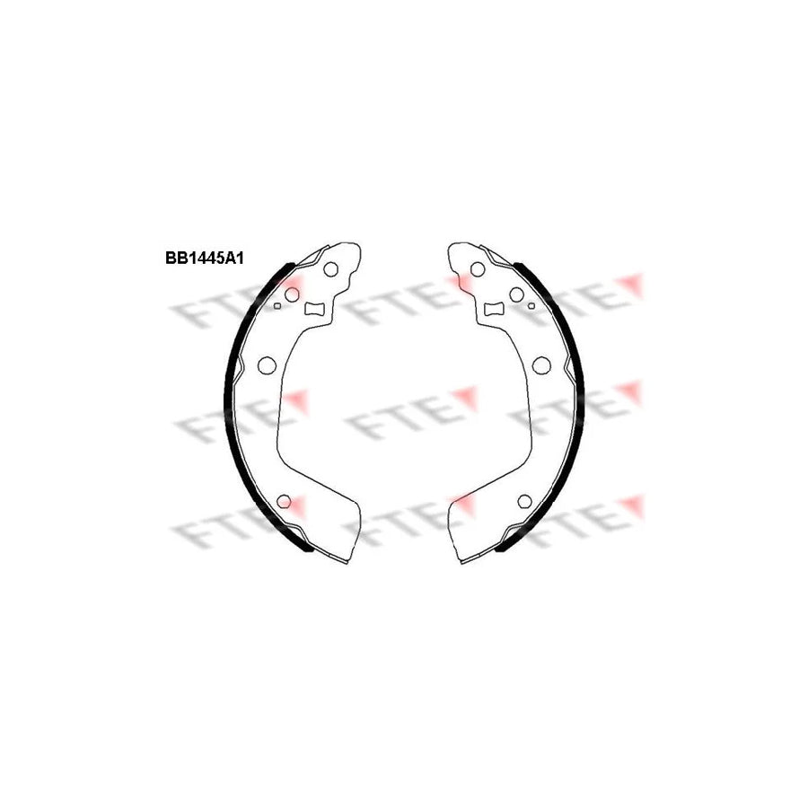 FTE 9100168 Brake Shoe Set for Suzuki Swift III Hatchback (Mz, Ez)