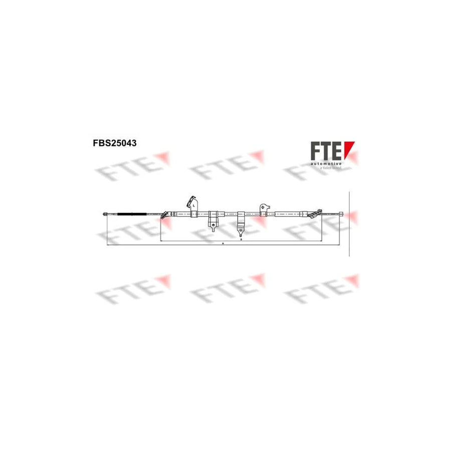 FTE 9250632 Hand Brake Cable for Toyota Rav4 III Off-Road (Xa30)