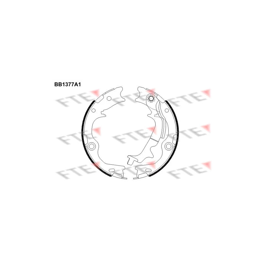 FTE Bb1377A1 Handbrake Shoes for KIA Sportage III (Sl)
