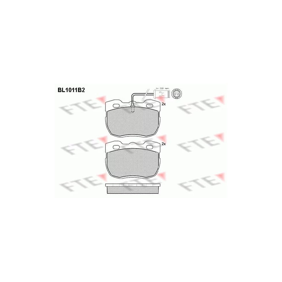 FTE Bl1011B2 Brake Pad Set