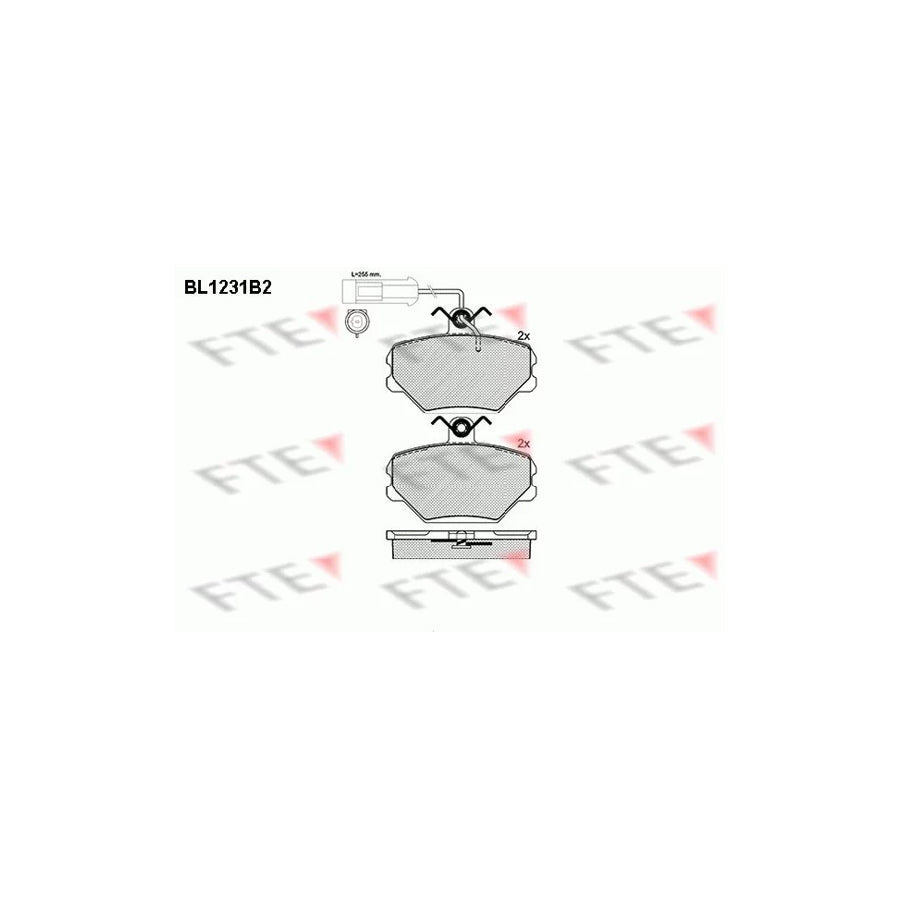 FTE Bl1231B2 Brake Pad Set