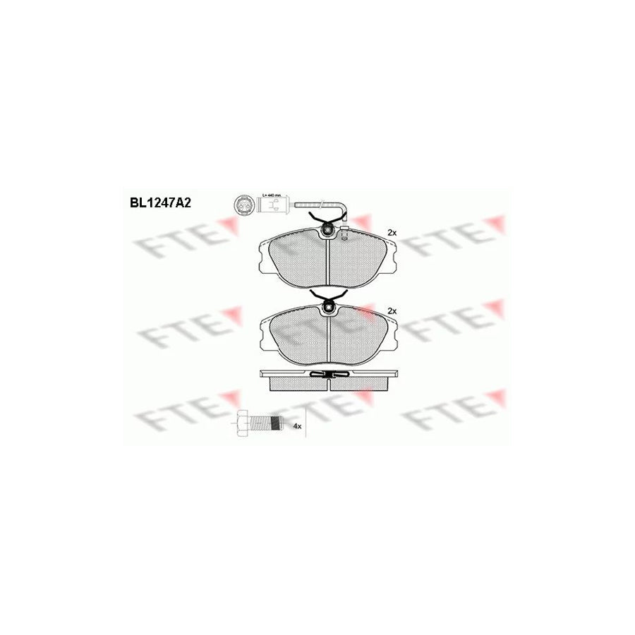 FTE Bl1247A2 Brake Pad Set