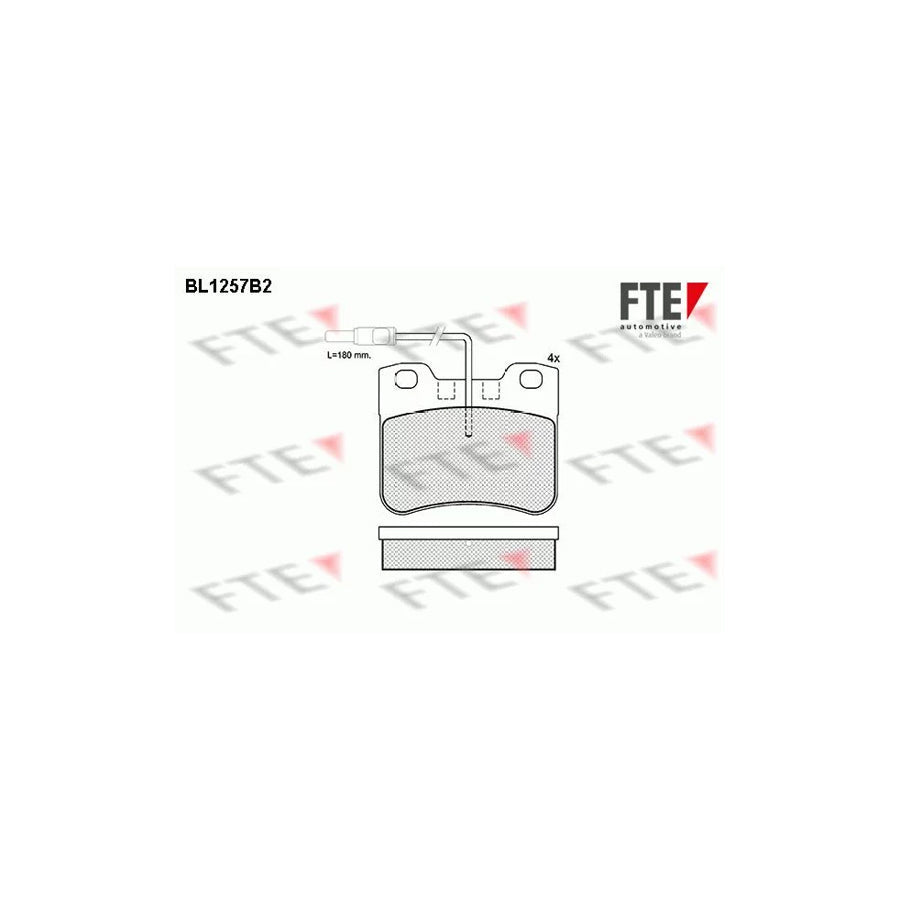FTE Bl1257B2 Brake Pad Set for Peugeot 106