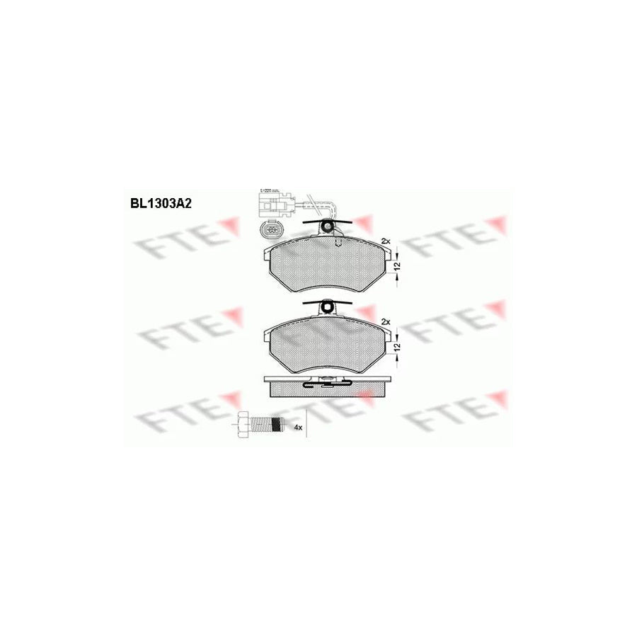 FTE Bl1303A2 Brake Pad Set