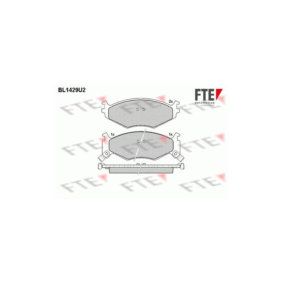 FTE Bl1429U2 Brake Pad Set