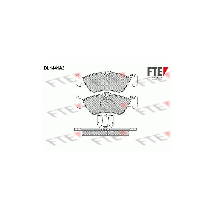 FTE Bl1441A2 Brake Pad Set for VW Lt
