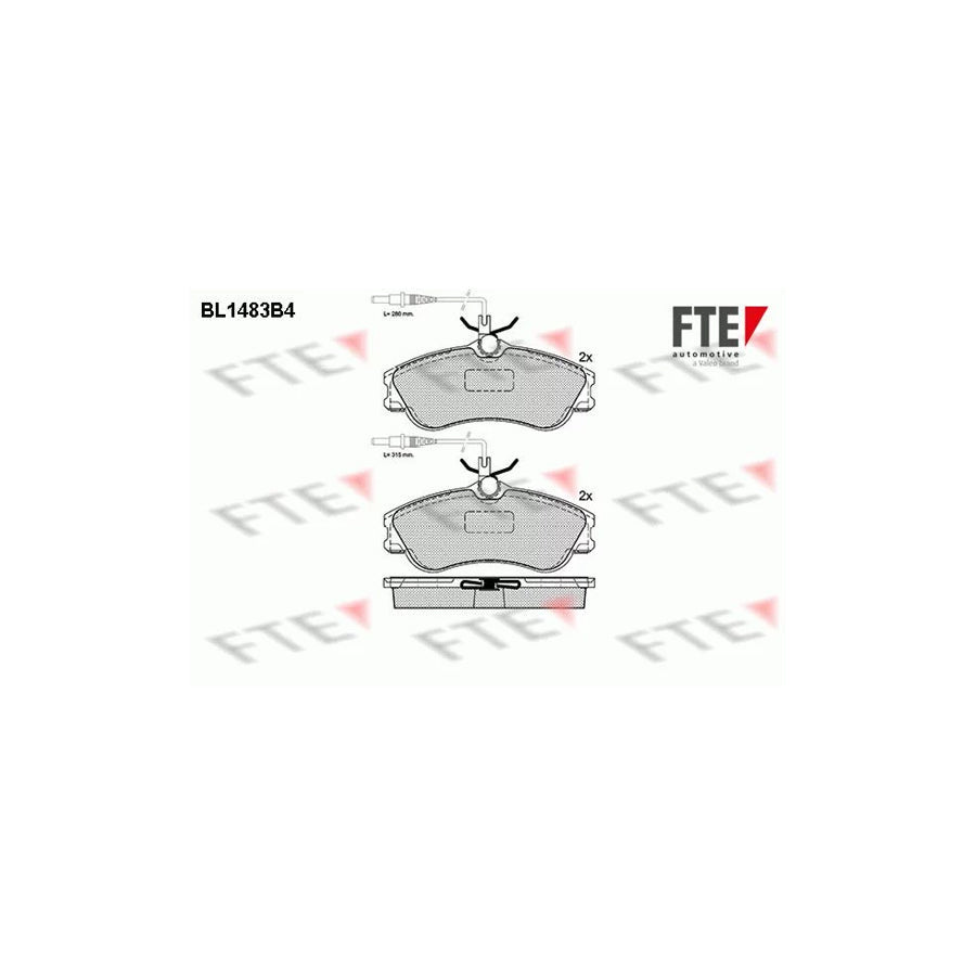 FTE Bl1483B4 Brake Pad Set